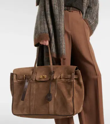 Brunello Cucinelli Large suede tote bag | Thumbnail 5