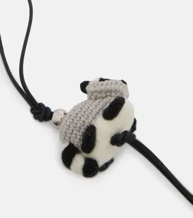 Loewe Racoon leather-trimmed bag charm | Thumbnail 2 Loewe Racoon leather-trimmed bag charm | Thumbnail 2