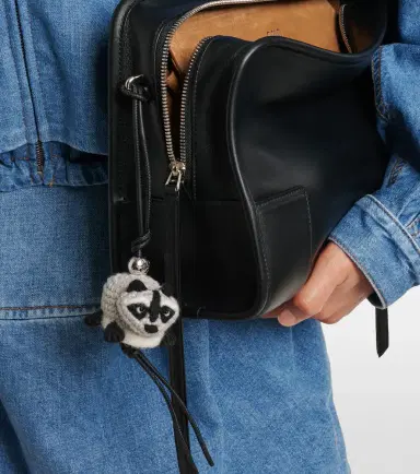 Loewe Racoon leather-trimmed bag charm | Thumbnail 4 Loewe Racoon leather-trimmed bag charm | Thumbnail 4