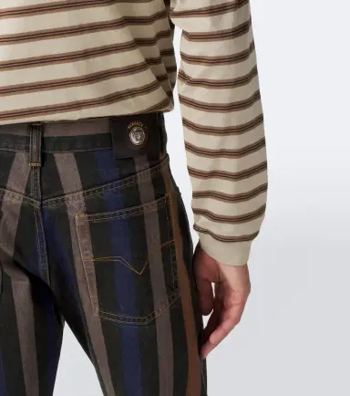 Versace Striped straight jeans | Thumbnail 4 Versace Striped straight jeans | Thumbnail 4