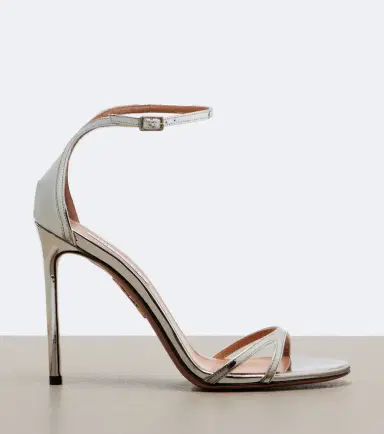 Aquazzura Nuda mirrored leather sandals | Thumbnail 3