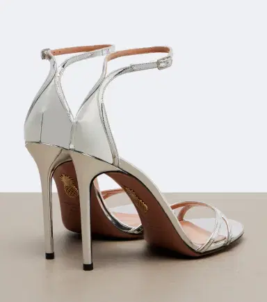 Aquazzura Nuda mirrored leather sandals | Thumbnail 4