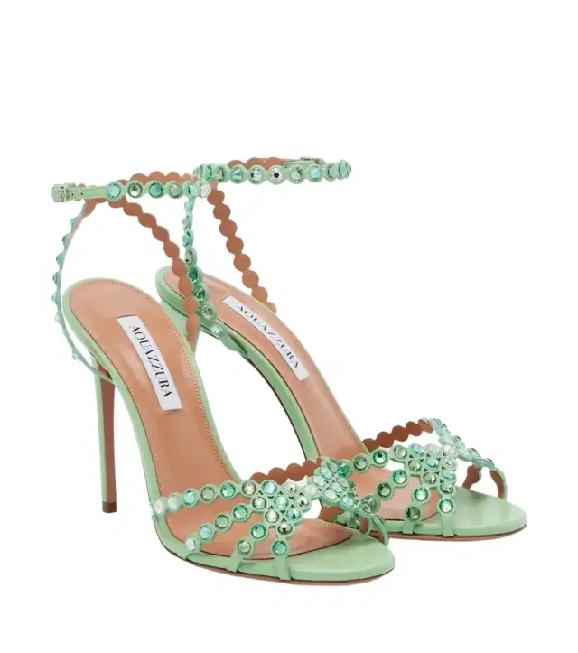 Aquazzura Tequila embellished leather sandals