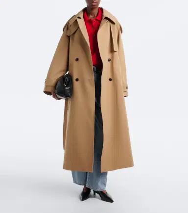 RÓHE Róhe Cotton and wool-blend belted coat | Thumbnail 3 RÓHE Róhe Cotton and wool-blend belted coat | Thumbnail 3