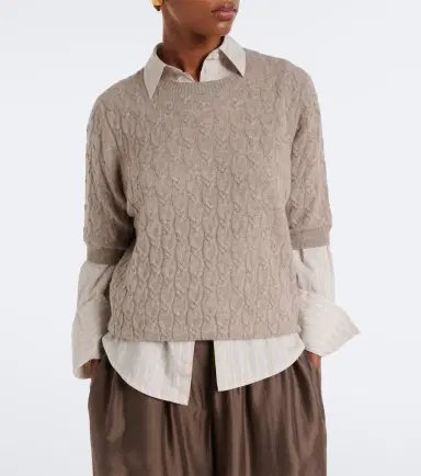 Jardin des Orangers Cable knit cashmere sweater | Thumbnail 2