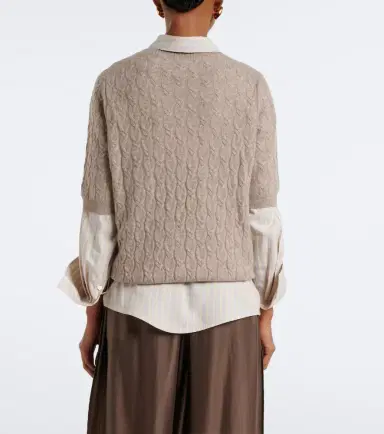 Jardin des Orangers Cable knit cashmere sweater | Thumbnail 5