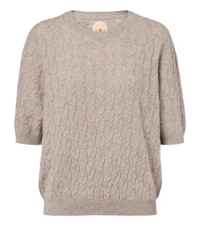 Jardin des Orangers Cable knit cashmere sweater