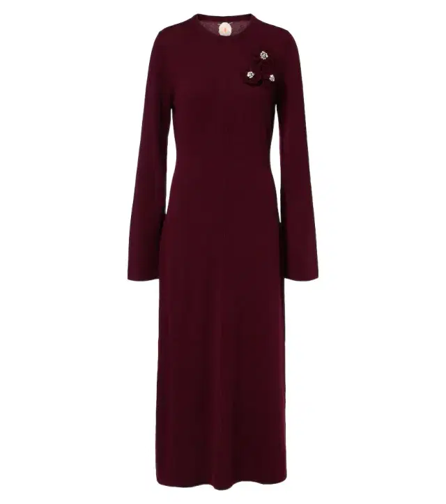 Jardin des Orangers Embellished wool and cashmere sweater dress