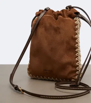 Prada Suede phone pouch | Thumbnail 2 Prada Suede phone pouch | Thumbnail 2