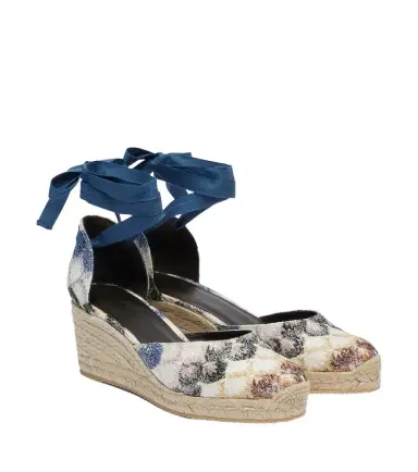 Missoni Eva lamé espadrille wedges | Thumbnail 1 Missoni Eva lamé espadrille wedges | Thumbnail 1