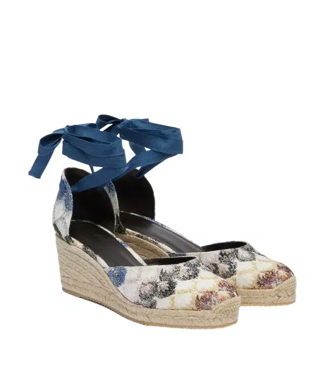 Missoni Eva lamé espadrille wedges