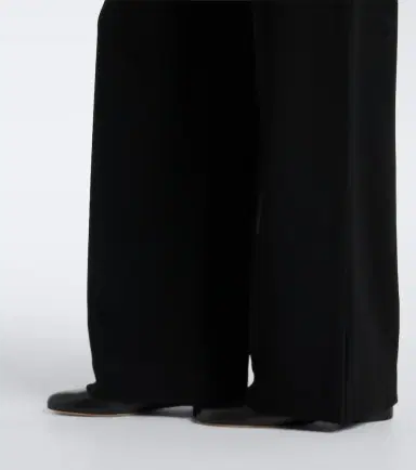 LESET Arielle crêpe wide-leg pants | Thumbnail 4