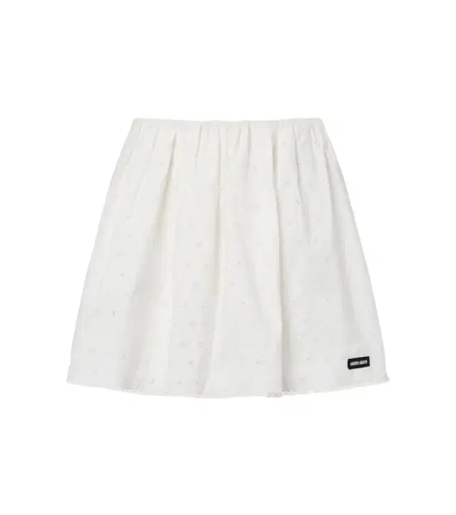 Miu Miu Cotton and linen-blend poplin miniskirt