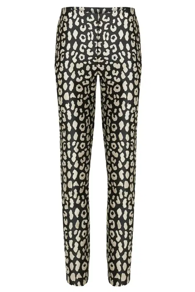 Carolina Herrera Cigarette Pant - Black Ivory