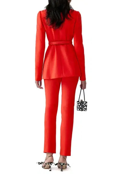 Carolina Herrera Cigarette Pant - Chili Red | Thumbnail 4