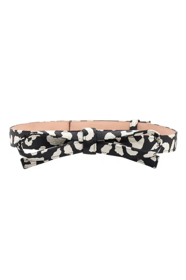 Carolina Herrera Leopard Bow Belt