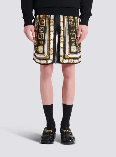 Balmain Slinky printed shorts with Foulard Chaînes pattern | Thumbnail 7