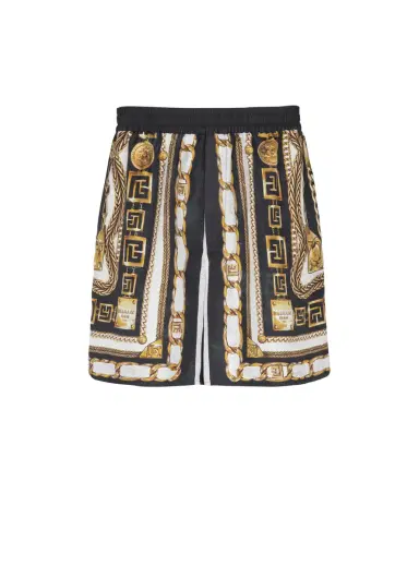 Balmain Slinky printed shorts with Foulard Chaînes pattern | Thumbnail 1