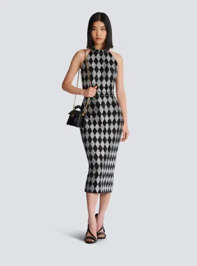 Balmain Diamond rhinestone midi skirt | Thumbnail 2