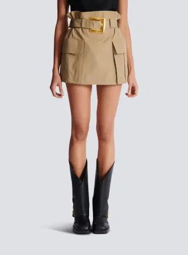 Balmain High-waisted gabardine skirt | Thumbnail 7 Balmain High-waisted gabardine skirt | Thumbnail 7
