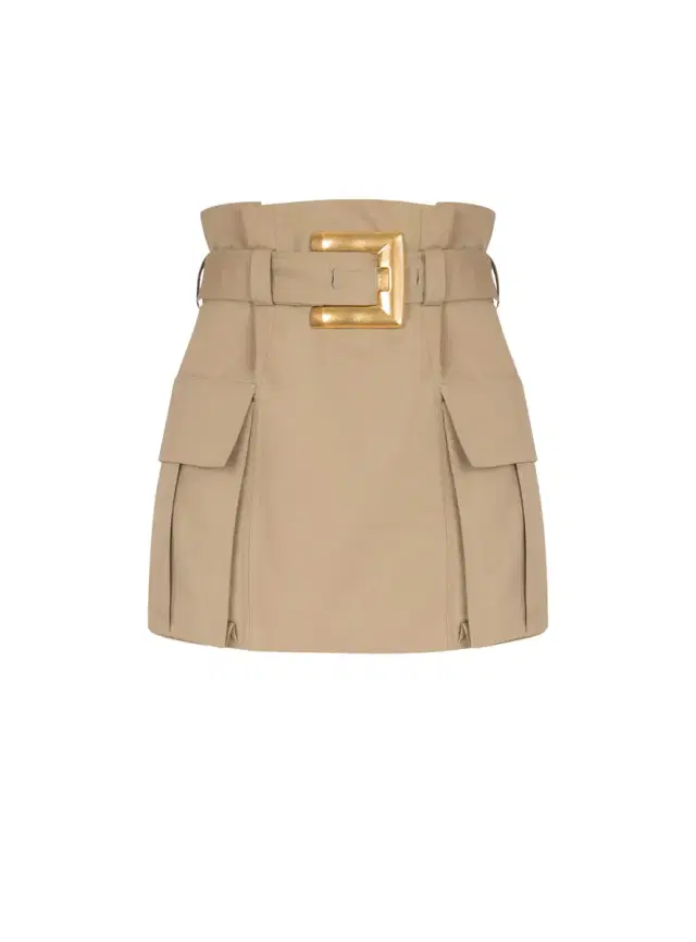 Balmain High-waisted gabardine skirt
