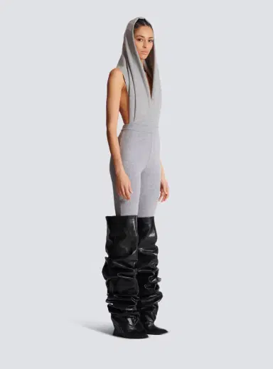Balmain Cotton knit leggings | Thumbnail 3