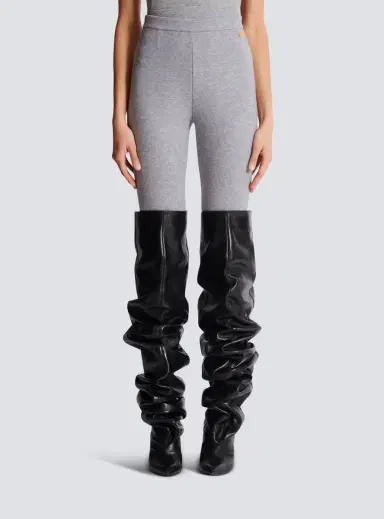 Balmain Cotton knit leggings | Thumbnail 7