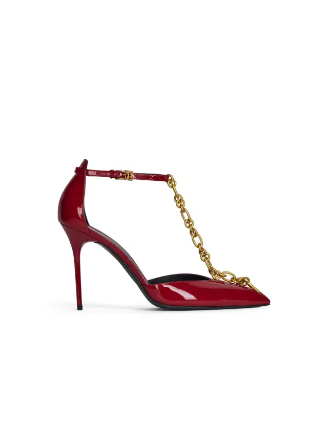 Balmain Sync patent leather stilettos