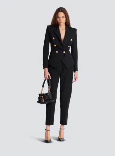 Balmain Grain de poudre 6-buttons fitted jacket | Thumbnail 2 Balmain Grain de poudre 6-buttons fitted jacket | Thumbnail 2
