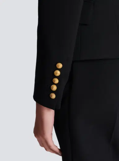 Balmain Grain de poudre 6-buttons fitted jacket | Thumbnail 6 Balmain Grain de poudre 6-buttons fitted jacket | Thumbnail 6