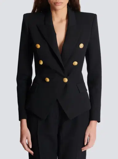 Balmain Grain de poudre 6-buttons fitted jacket | Thumbnail 8 Balmain Grain de poudre 6-buttons fitted jacket | Thumbnail 8