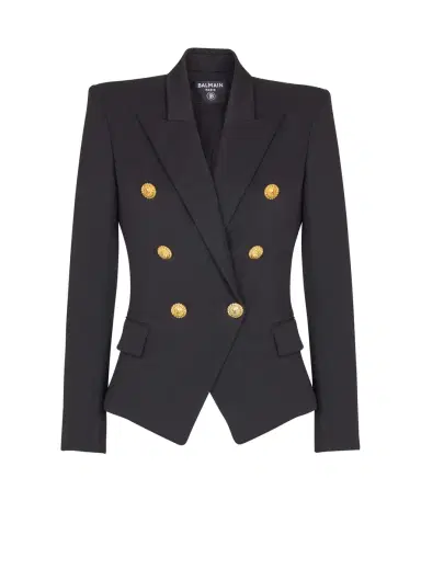 Balmain Grain de poudre 6-buttons fitted jacket | Thumbnail 1 Balmain Grain de poudre 6-buttons fitted jacket | Thumbnail 1