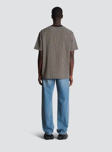 Balmain PB Labyrinth jacquard T-shirt | Thumbnail 4 Balmain PB Labyrinth jacquard T-shirt | Thumbnail 4
