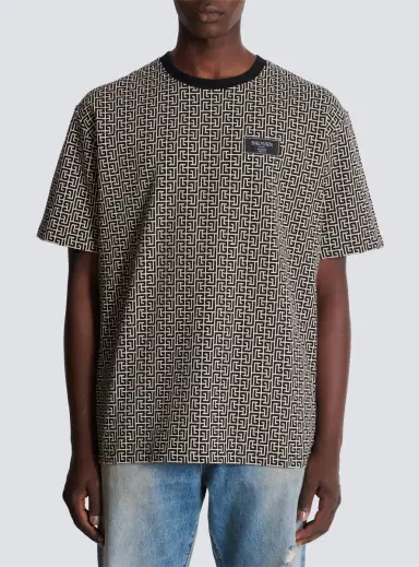 Balmain PB Labyrinth jacquard T-shirt | Thumbnail 7 Balmain PB Labyrinth jacquard T-shirt | Thumbnail 7