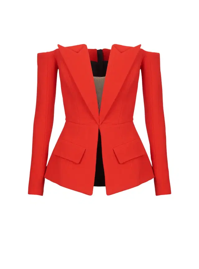 Balmain Off-the-shoulder peplum top