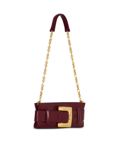 Balmain Anthem calfskin leather clutch | Thumbnail 3