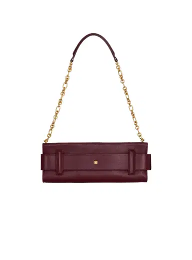 Balmain Anthem calfskin leather clutch | Thumbnail 4