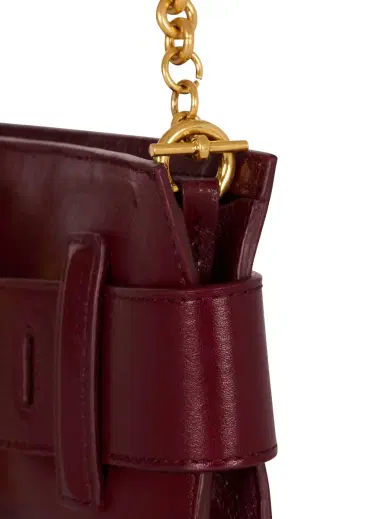 Balmain Anthem calfskin leather clutch | Thumbnail 6