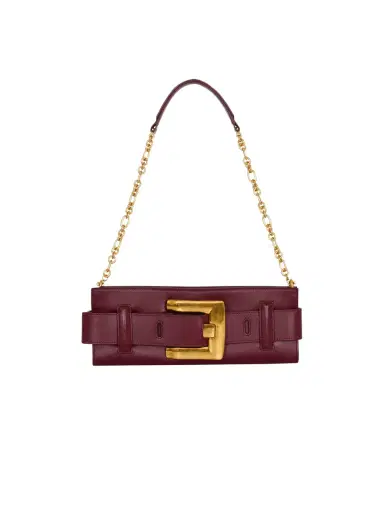 Balmain Anthem calfskin leather clutch | Thumbnail 1