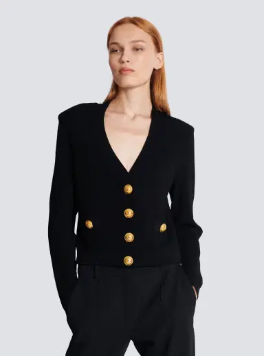 Balmain Cropped knit cardigan | Thumbnail 5 Balmain Cropped knit cardigan | Thumbnail 5