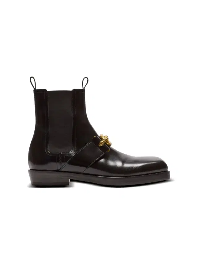 Balmain Sync Chelsea boots in glazed leather