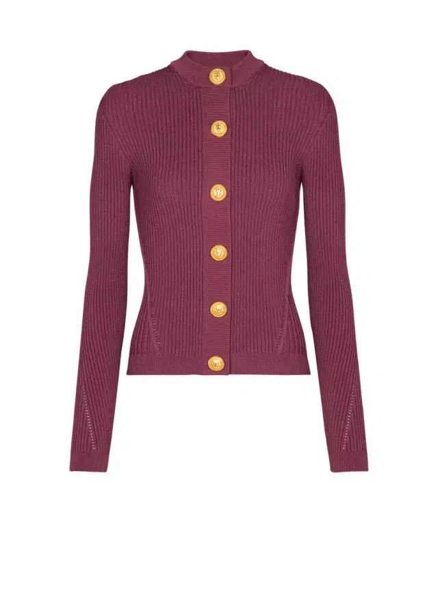 Balmain Fine knit cardigan with buttons
