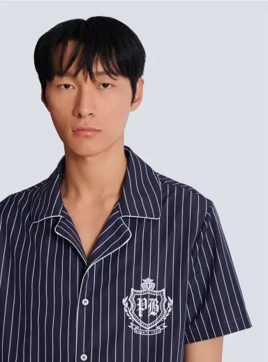 Balmain Striped poplin pyjama shirt | Thumbnail 5