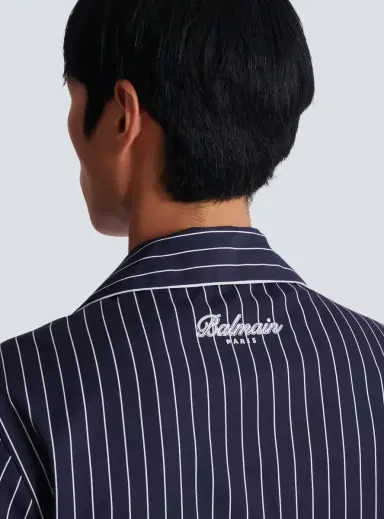 Balmain Striped poplin pyjama shirt | Thumbnail 6