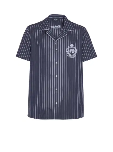 Balmain Striped poplin pyjama shirt | Thumbnail 1