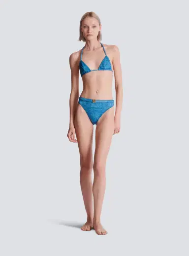 Balmain Denim two-piece swimsuit | Thumbnail 2
