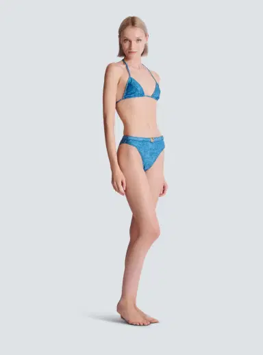 Balmain Denim two-piece swimsuit | Thumbnail 3