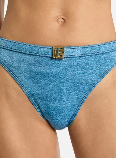Balmain Denim two-piece swimsuit | Thumbnail 5