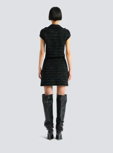 Balmain Short zipped tweed skirt | Thumbnail 3