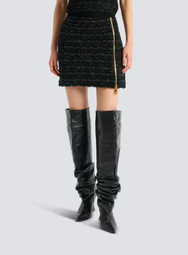 Balmain Short zipped tweed skirt | Thumbnail 5